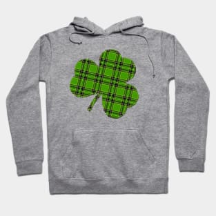 St Patrick's Day Irish Green Flannel Shamrock Hoodie